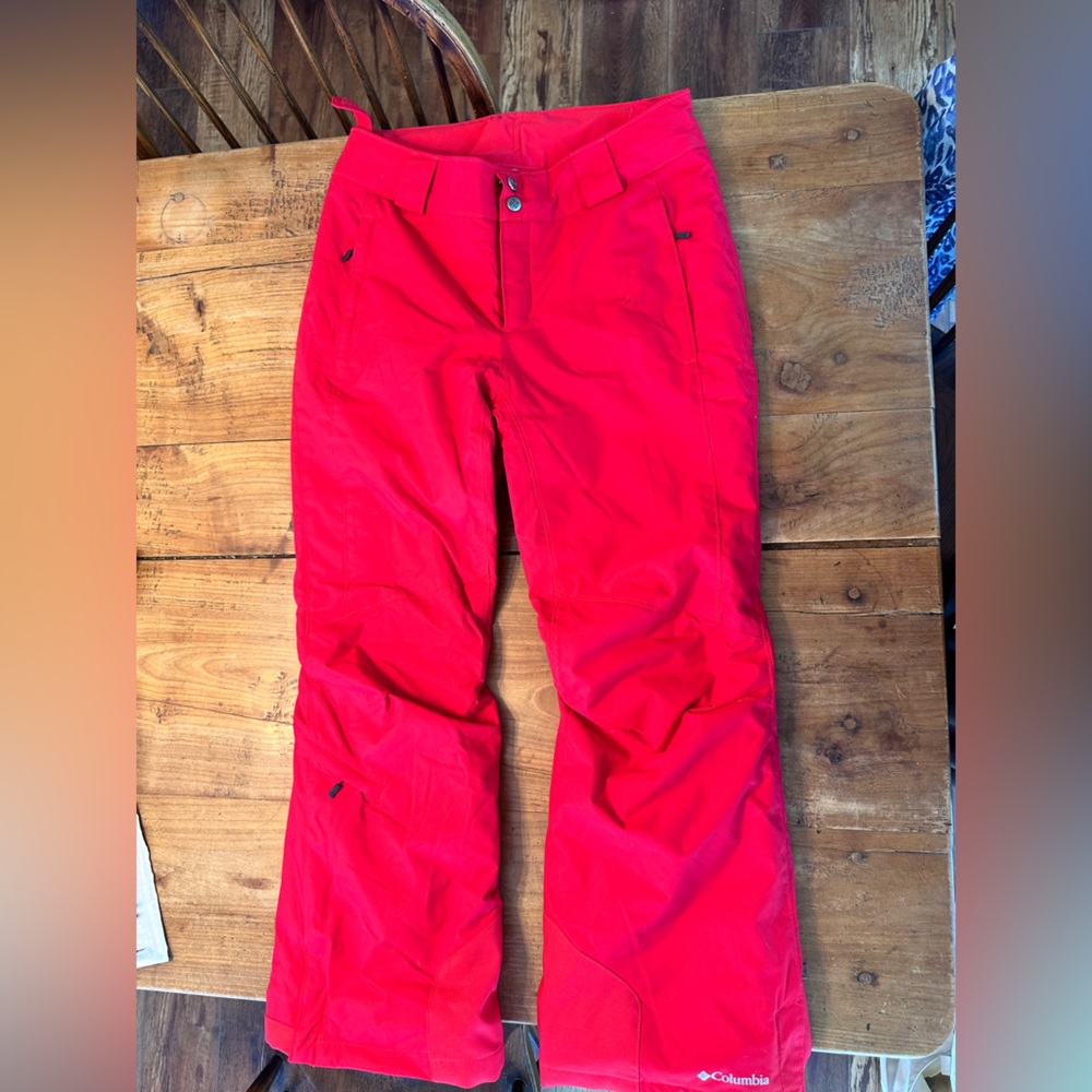 Columbia Women's Bright Red Snow Pants